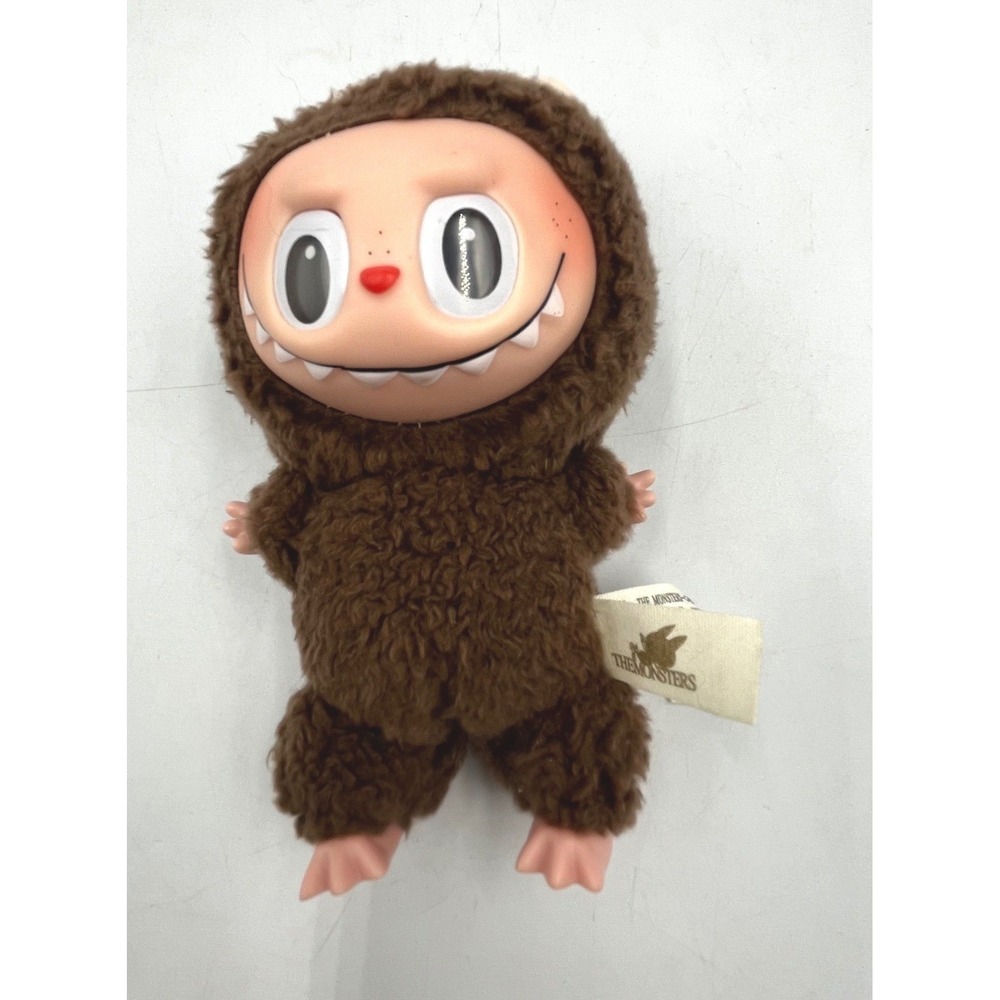 POP MART Style Chestnut Cocoa The Monsters Exciting Macaron Plush Keychain 6 in
